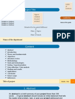 Project Presentation Template