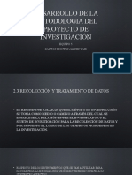 Desarrollo de La Metodologia Del Proyecto de Investigación