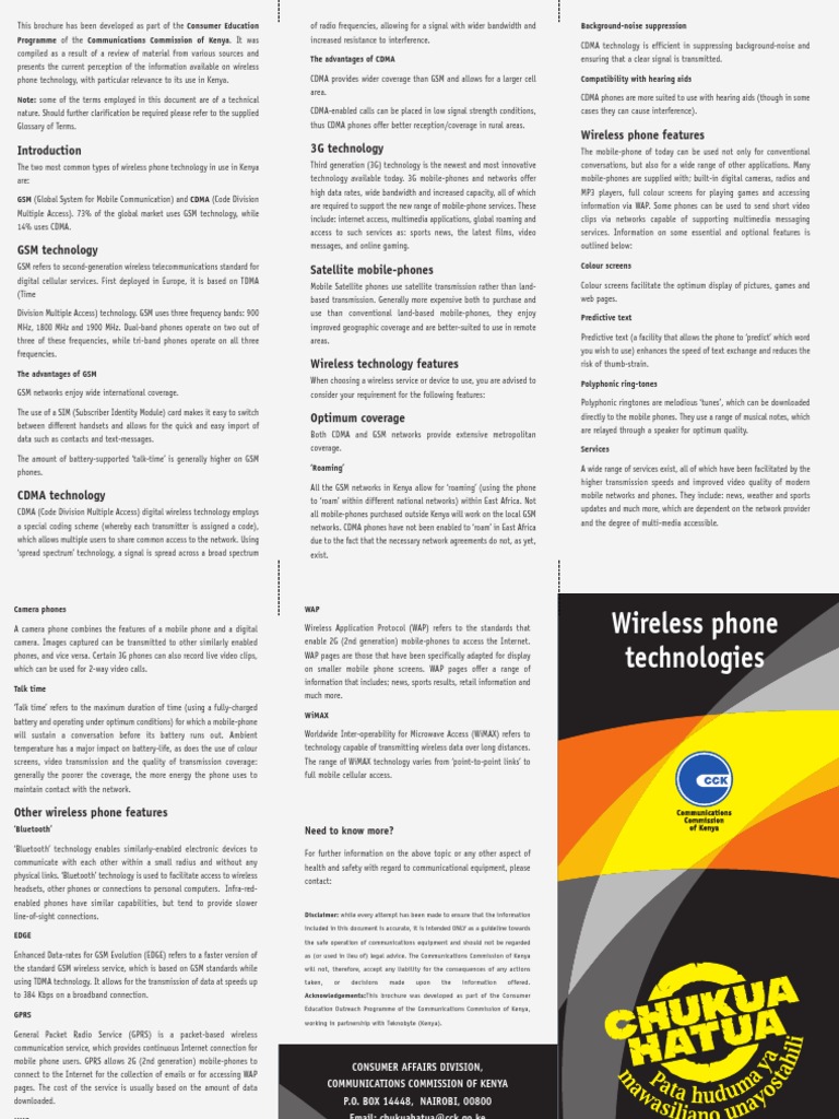 Understanding GSM Technology in Kenya | PDF | Gsm | Code Division ...