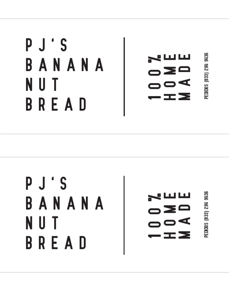Pjs Banana Bread PDF
