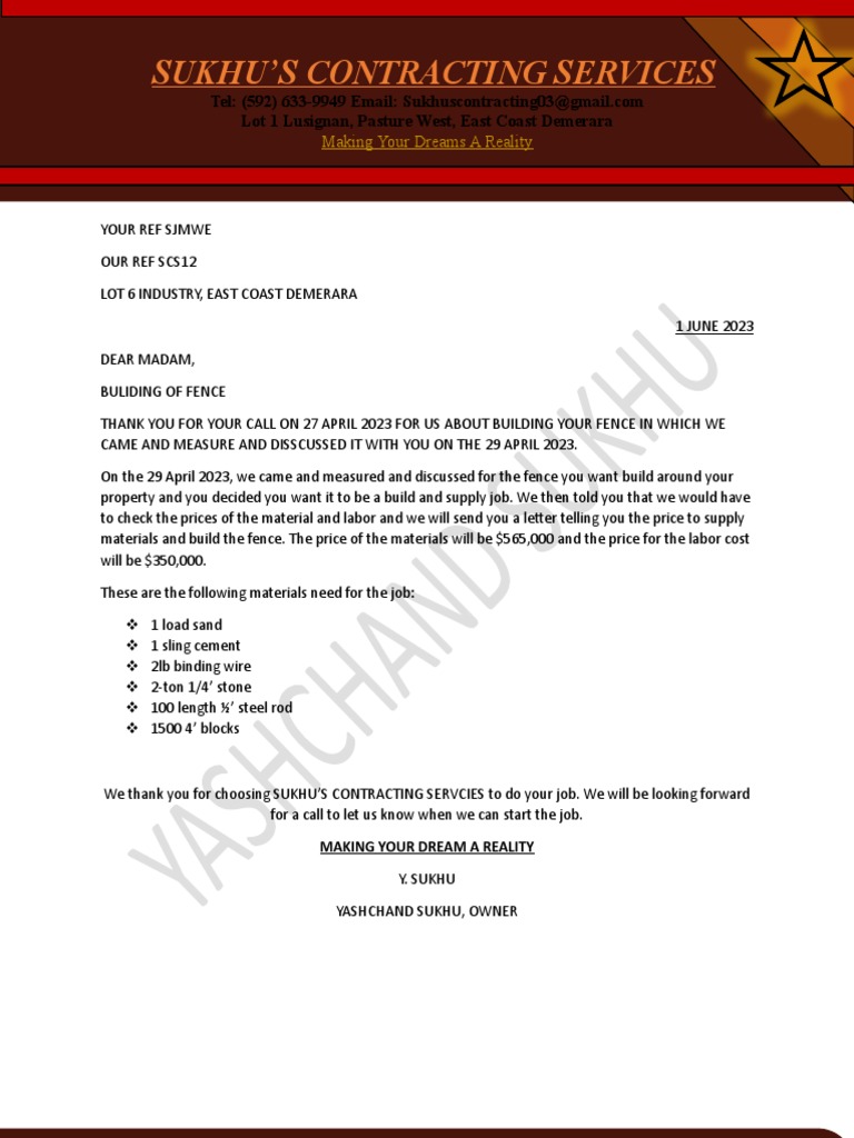 Block Letter PDF