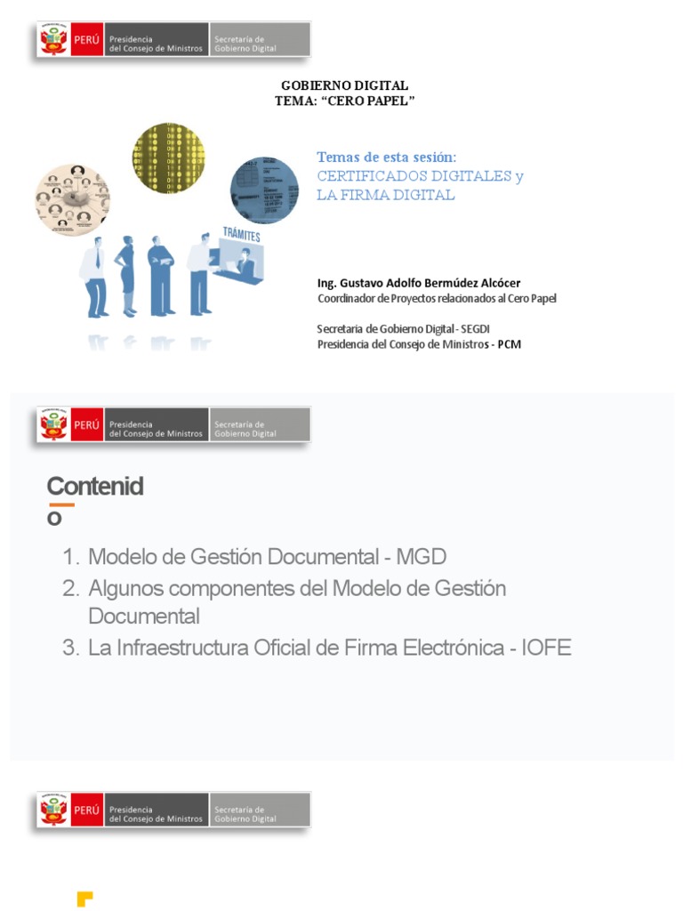 Modelo de Firma Digital en Perú | PDF