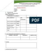 Formato - Informe Técnico Pedagógico Del Rendimiento Académico