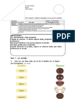 1° Evaluacion Unidad 1 Ciencias Naturales