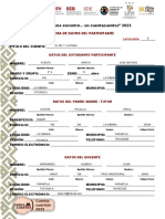 Ficha de Datos Del Participante Cuenta Cuentos