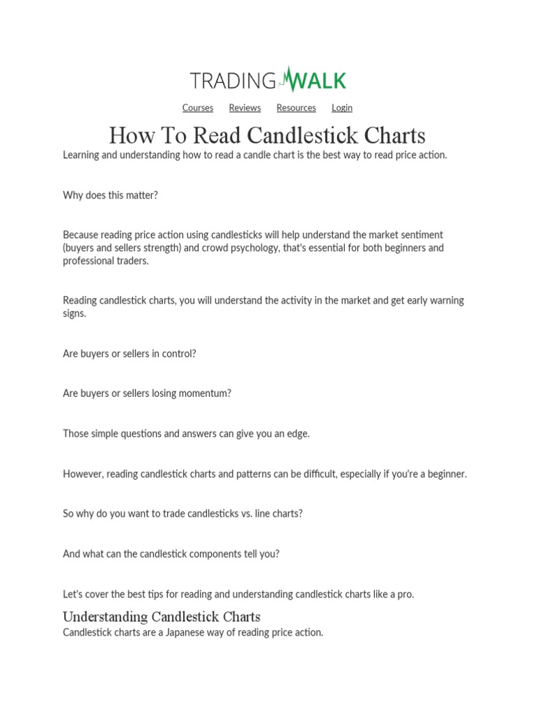 Reading candlestick charts like a professional deals