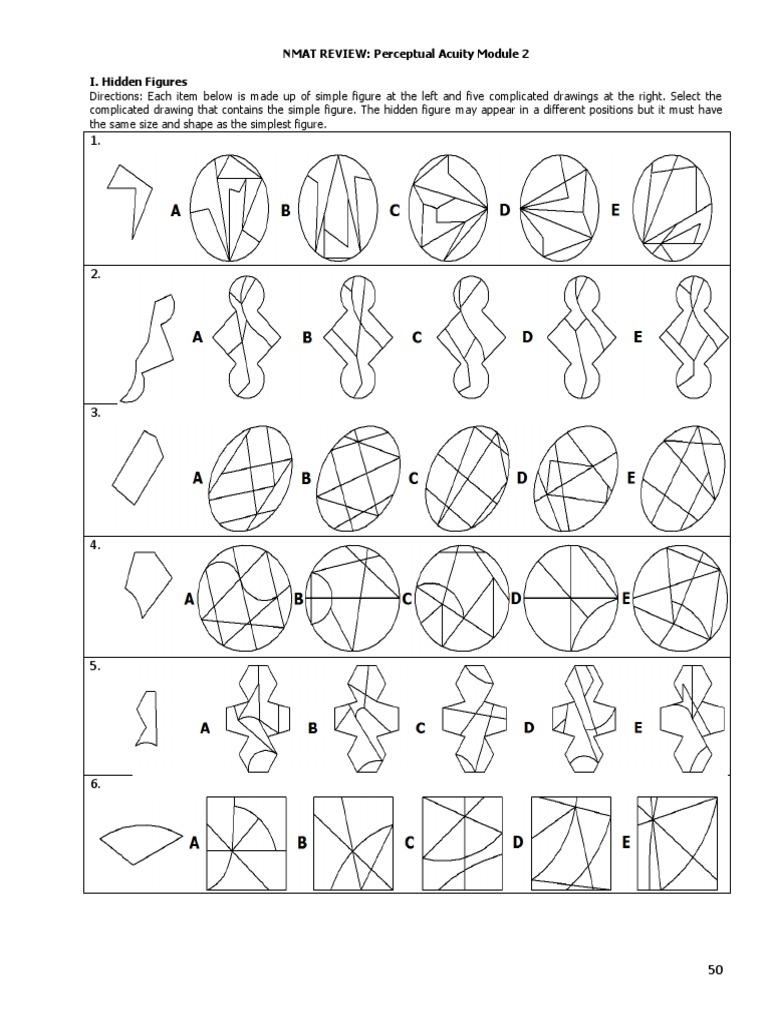 NMAT Perceptual Acuity Module 2 PDF