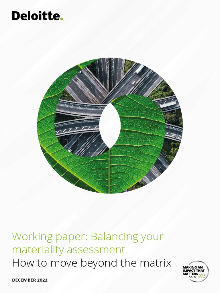 Materiality Assessment Guide | PDF | Risk | Supply Chain