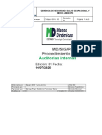 MD-SIG-P-07 Procedimiento General de Auditoria Interna SIG MODELO