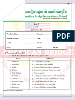 Quiz 2 For Level 1 Students