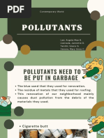 Green Cream Illustration Organic Waste Presentation