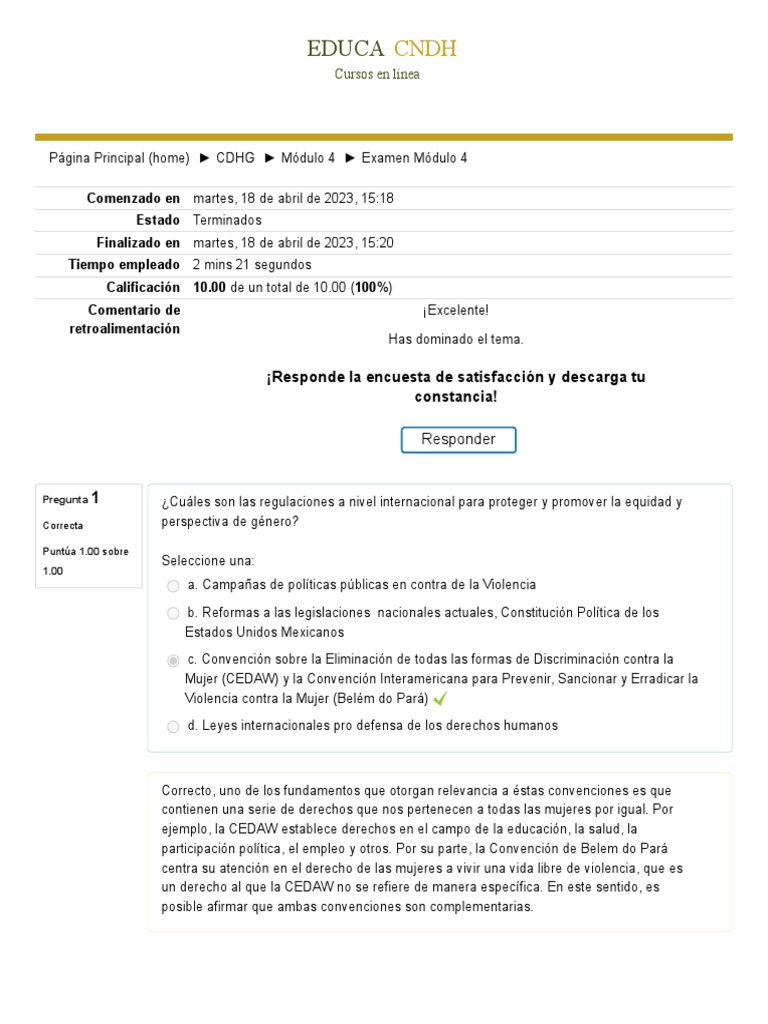 Examen Módulo 4 | PDF
