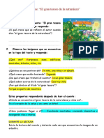 Leemos El Cuento El Gran Tesoro de La Naturaleza