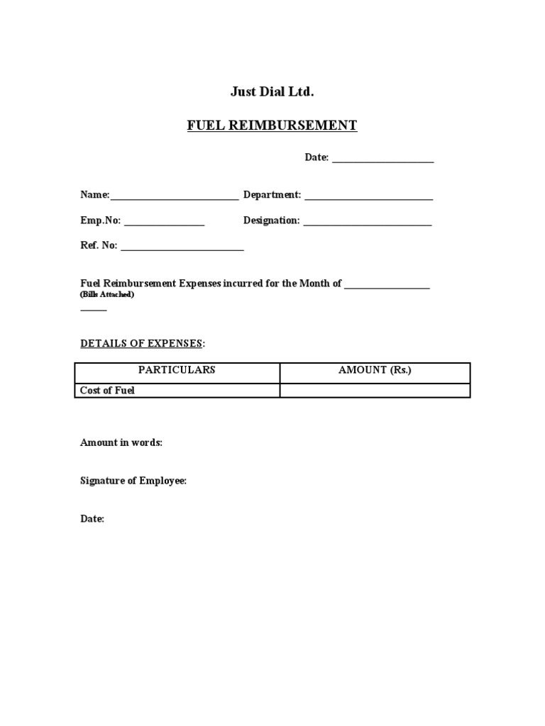 Fuel Reimbursement Form1 PDF