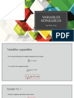1.4 EDO de Variables Separables