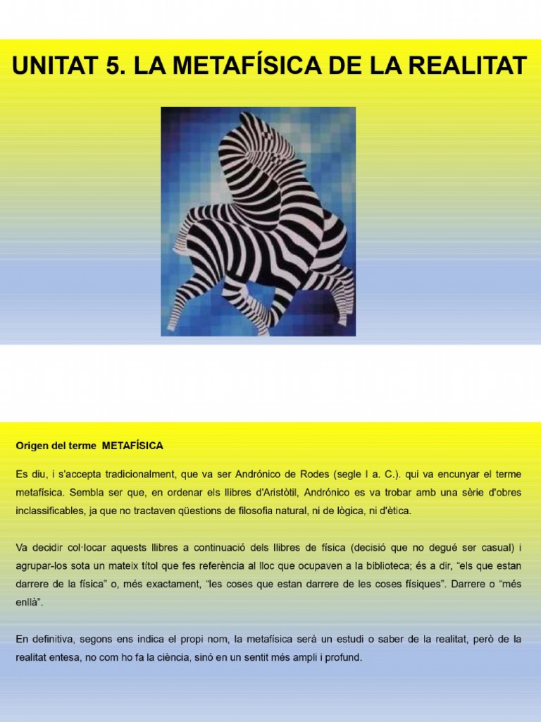 Power point la metaf sica de la realitat pdf