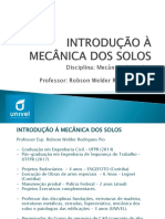 Mec Solos - Aula 01 - Introducao A Mecanica Dos Solos .