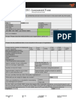 Iso Assessment Form