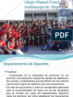 Presentacion Act. Dpto. Deportes 2010