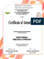 Certificate of Attendance 