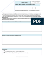 FICHE PROJET 2023 Oral