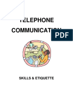 Telephone Communication & Etiquette