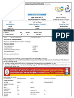 Cancelation Fee AC Ticket Ndls to Bhopal