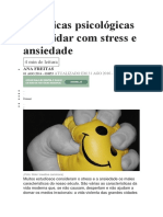 8 Técnicas Psicológicas para Lidar Com Stress e Ansiedade