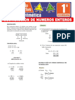 Sustraccion de Numeros Enteros para Primer Grado de Secundaria