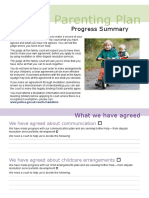 Parenting Plan Progress Summary Interactive