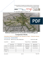 Method Statement For Excavation & Backfilling and Compaction Works, Rev. 00