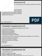 Atividade 02 - Legislacao para Engenharia - Cipa