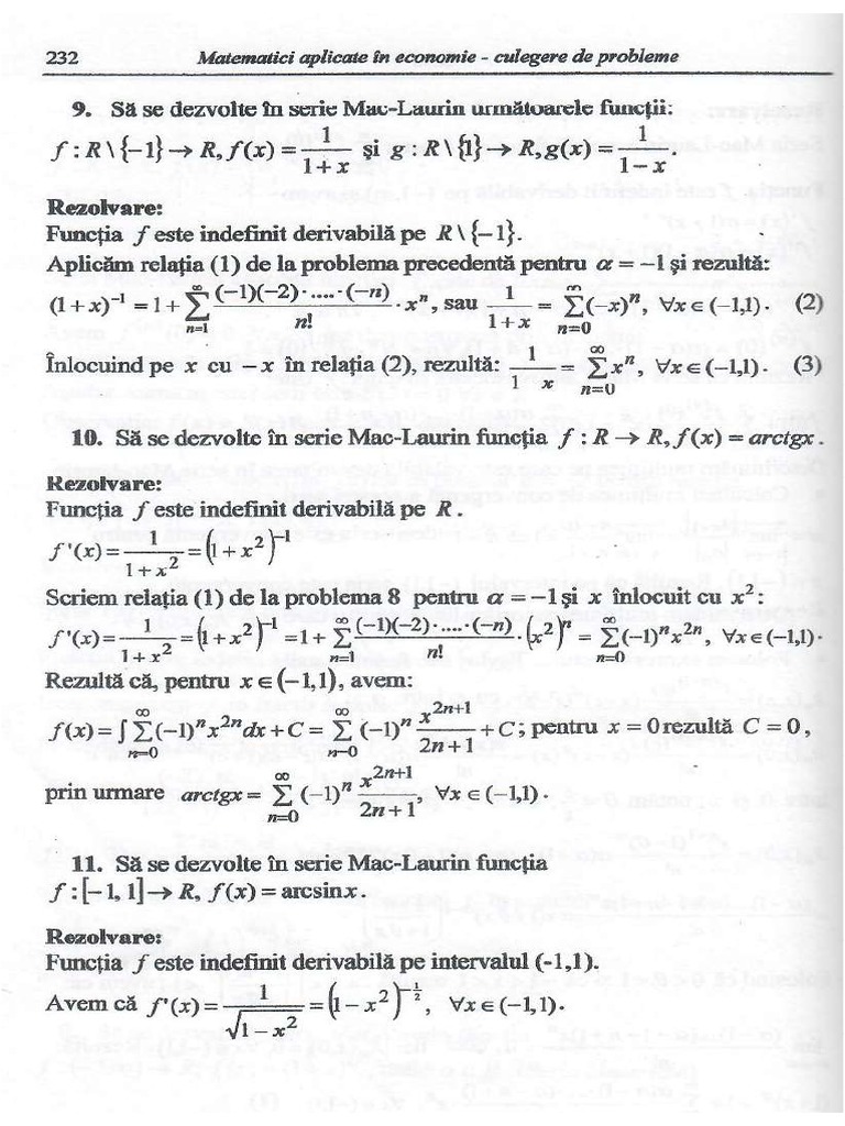Note de Curs - Matematica - Partea 2 | PDF
