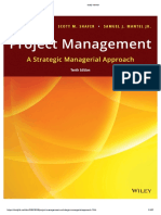 Project Management A Strategic Managerial Approach 10th