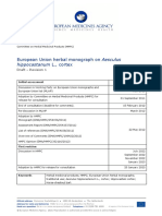 Draft European Union Herbal Monograph Aesculus Hippocastanum L Cortex Revision 1 en