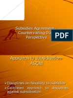 Subsidies Agreement: Countervailing Duty Perspective
