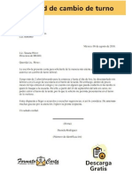 Solicitud de Cambio de Turno 2023