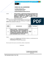 Informe - 001e - Pedido de Servicio de Unidad Formuladora