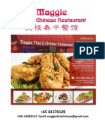 Maggie Thai & Chinese Restaurant Menu 