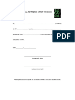 Retirada de Kit Por Terceiros