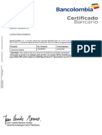 Certificado Bancario Bancolombia