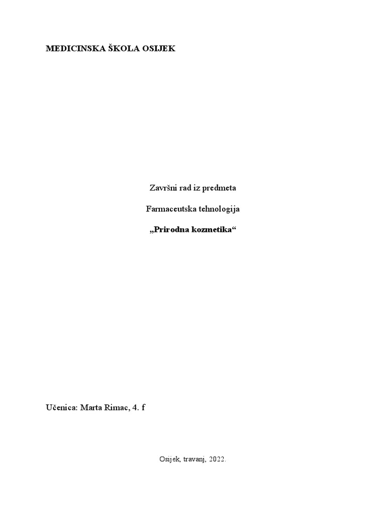 Prirodna kozmetika pdf