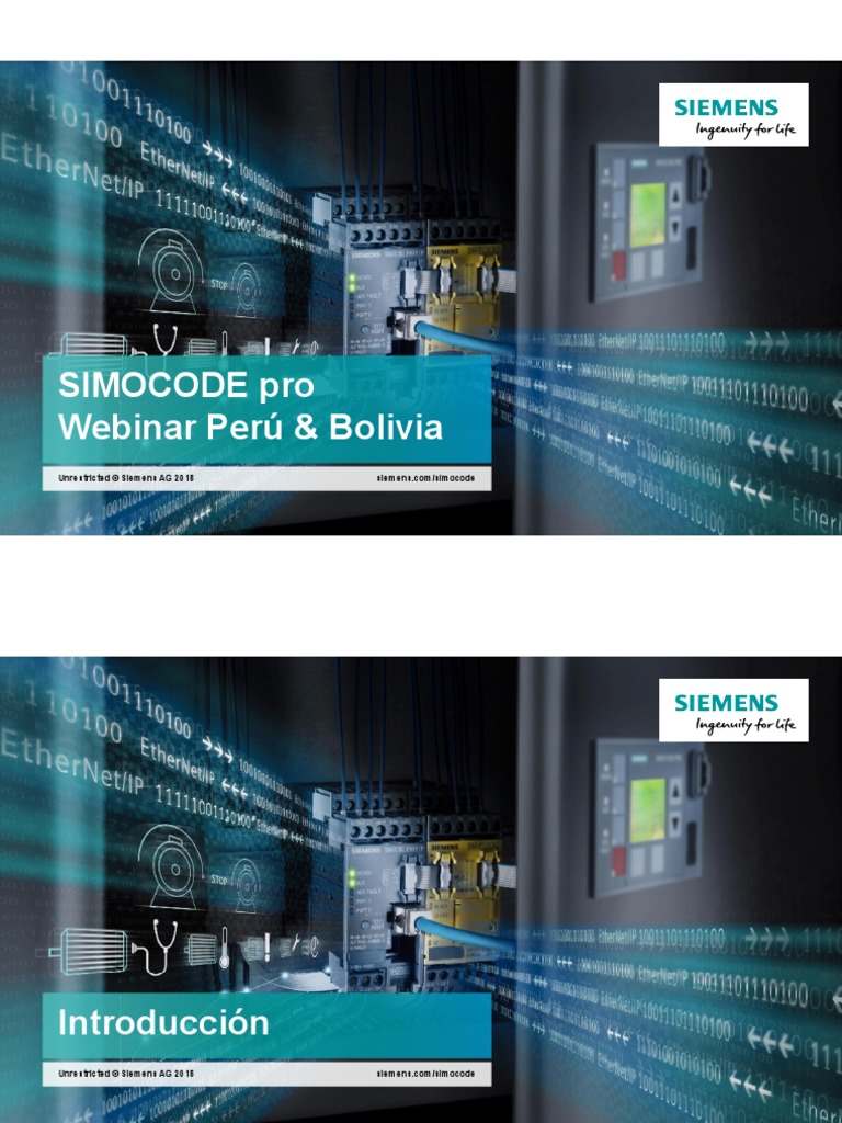 Simocode Technical Slides Webinar | PDF | Ingenieria Eléctrica ...