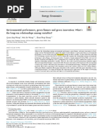 Wang, 57 DEVELOPING COUNTRIES (2022) Cointegration Env Perf+Green Innovation+Green Finance