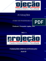 Aula 03 - Fundações Diretas Introdução