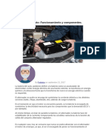 Información Sobre La Bateria Automotriz