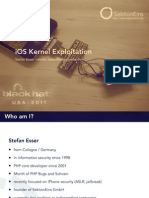 BH US 11 Esser Exploiting The iOS Kernel Slides