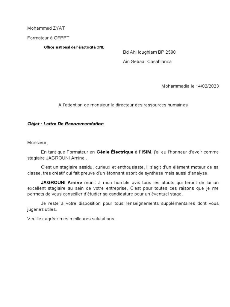 comment écrire une lettre de recommandation pour un ami