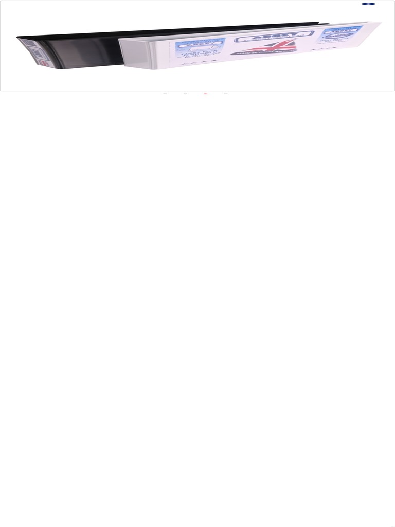 A4 Landscape Ring Binder WhiteBlack PVC 15 65mm Capacity PDF