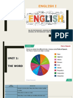 Unit 1 - The Word in English - Level I
